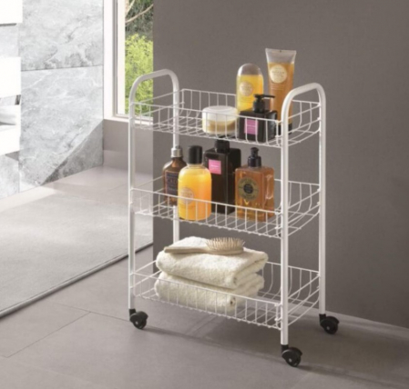 Toate produsele - Carucior cu roti si 3 rafturi, 32,5x20x43,5 cm