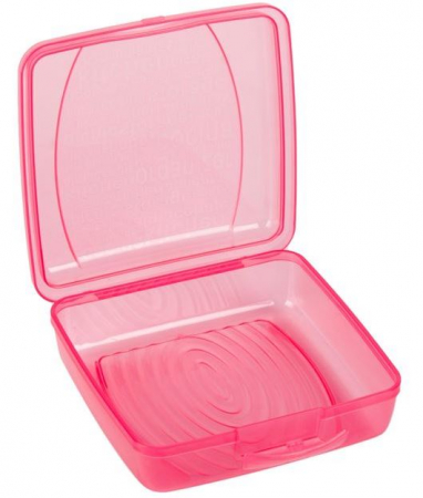 Bucatarie si servire - Caserola pentru toast, roz, 13x13x4 cm