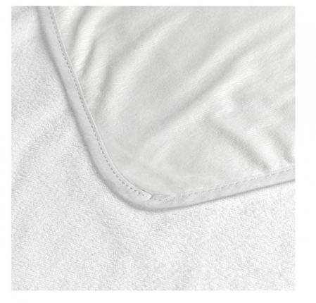 Paturici si perne - Cearceaf impermeabil pentru patut cu elastic, alb, 70x130 cm