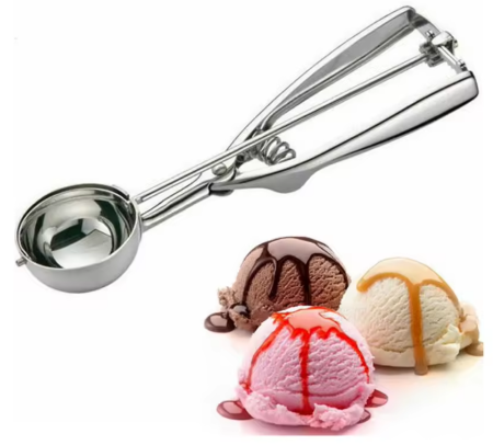 Bucatarie si servire - Cleste pentru inghetata, inox, 21x6 cm