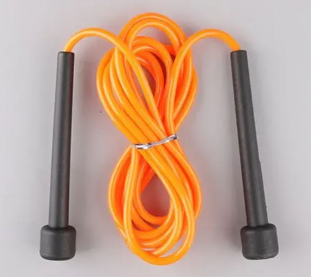 Coarda fitness, cu manere subtiri, portocaliu/negru, 275 cm [2]