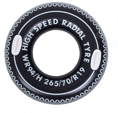 Articole de vara - Colac cu 2 manere, model cauciuc auto, 90 cm