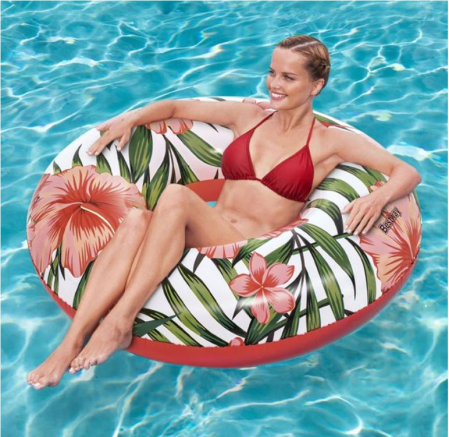 Accesorii inot si gonflabile - Colac gonflabil adulti, model floral, 119cm