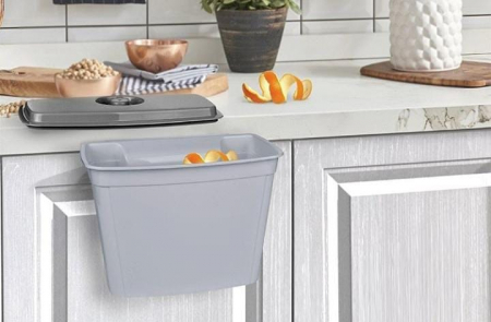 Bucatarie si servire - Cos de gunoi suspendabil multifunctional, montare pe usa, capacitate 4 L