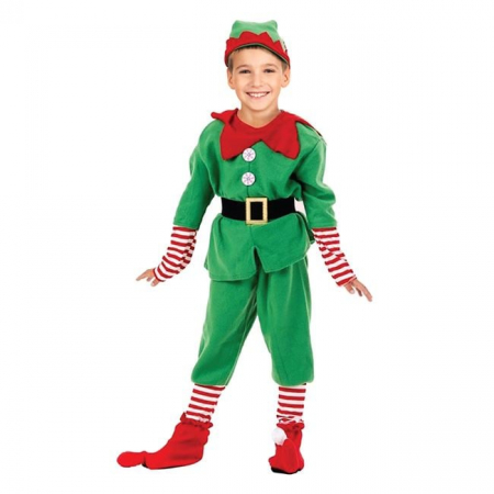 Toate produsele - Costum Spiridus de Craciun, pentru copii, 4-7 ani, 120 cm