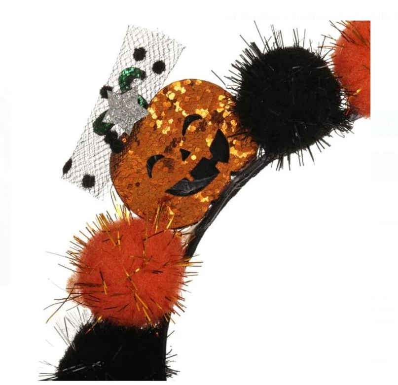 Costum vrajitoare , fusta tutu si bentita de par, Halloween , 5-8 ani [1]