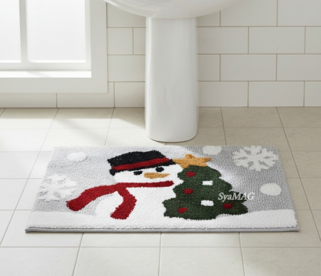 Toate produsele - Covor de baie, model om de zapada, suprafata antialunecare, 75x45 cm