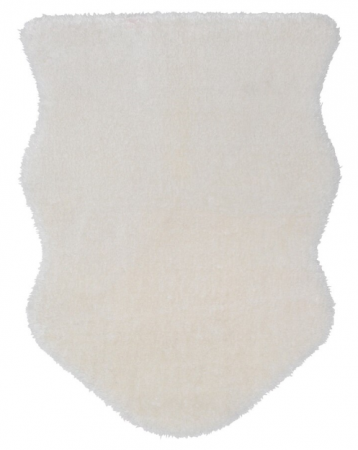 Promotii - Covor decorativ, blana artificiala, alb, 55x85 cm