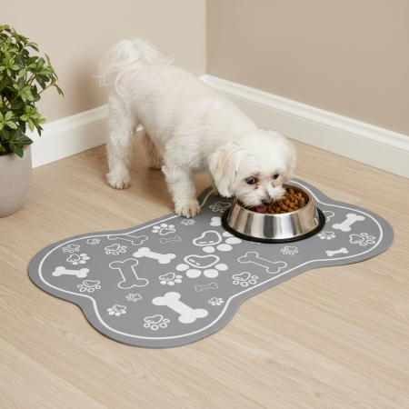 Toate produsele - Covoras tip suport bol hrana animale de companie, 60x40 cm, textil cauciucat