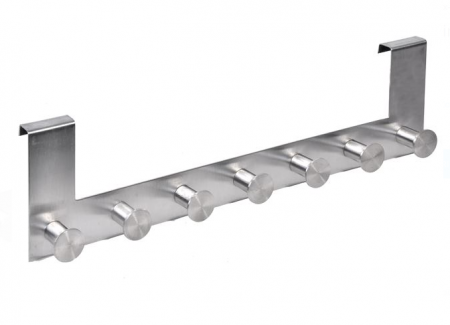 Organizare si depozitare - Cuier INOX pentru usa, 7 agatatori, 40 cm