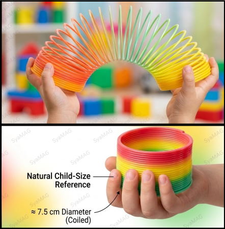 Jocuri si jucarii interactive - Curcubeul magic, jucaria copilariei, arc multicolor, Ø7.5 cm, 3 ani +
