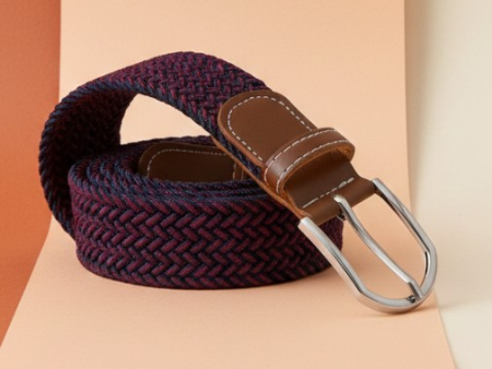 Toate produsele - Curea casual, material textil, elastic, model impletit, 110x3.5 cm, unisex