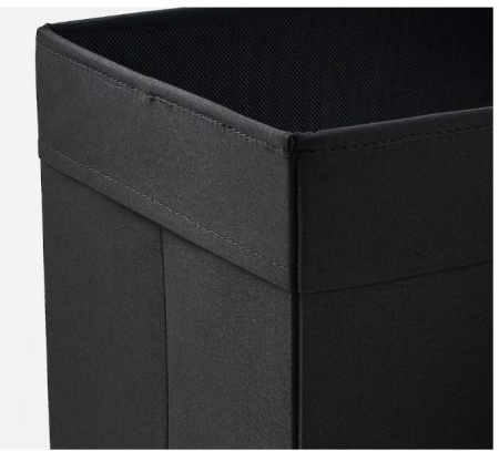 Cutie din material textil, neagra,  25x35x25 cm [2]