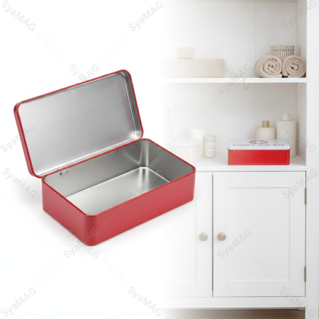 Organizare si depozitare - Cutie metalica pentru medicamente, 20x13x5 cm