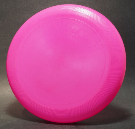 Jocuri si jucarii interactive - Disc frisbee roz, din plastic, 20 cm