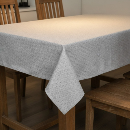 Fata de masa, gri, bumbac / poliester, 180x140 cm [1]