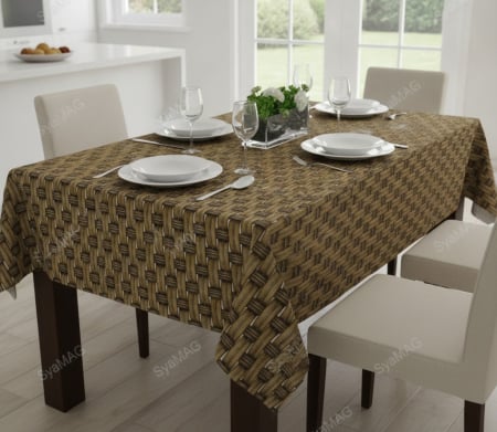 Bucatarie si servire - Fata de masa, model tip 3D impletit, 180x140 cm. material textil plastifiat