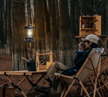 Felinar camping cu 3 LED-uri, rezistent la apa, 2 intensitati de iluminare [3]