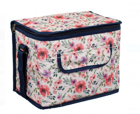 Bucatarie si servire - Geanta termoizolanta, model floral, 14 Litri, 31x24x20 cm