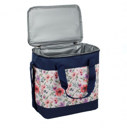 Bucatarie si servire - Geanta termoizolanta, model floral, 15 Litri, 28x18x30 cm