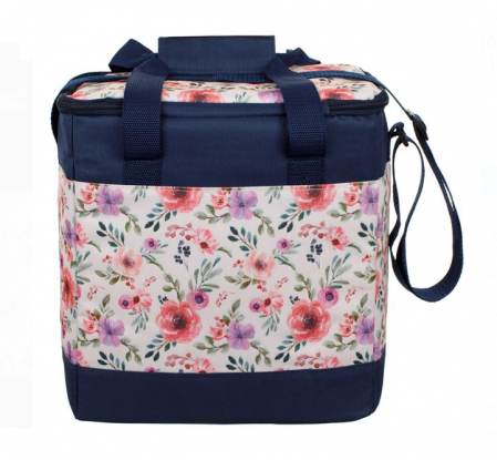 Geanta termoizolanta, model floral, 15 Litri, 28x18x30 cm [1]
