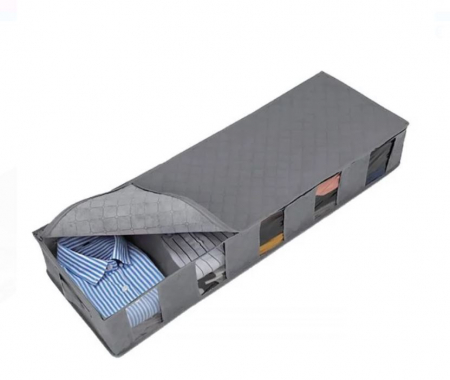 Huse si cutii depozitare - Husa depozitare haine cu 5 compartimente, 97x33x15 cm