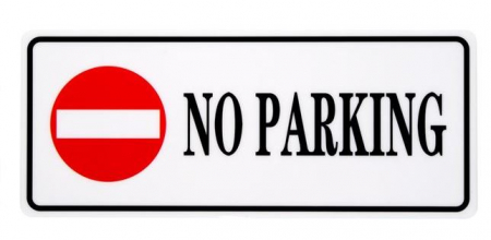 Promotii - Indicator autocolant NO PARKING, 29 x 12 cm