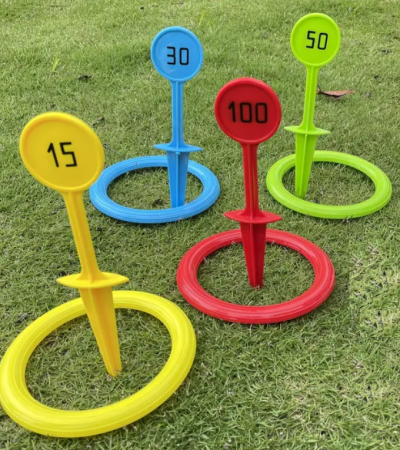 Jocuri si jucarii interactive - Joc de indemanare, arunca inelele pe sageti, 8 piese