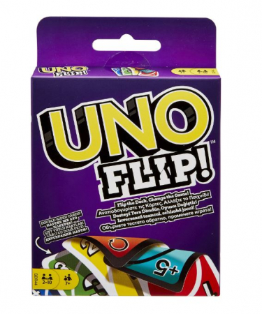 Jocuri si jucarii interactive - Joc de masa Flip Cards UNO, 7 ani +