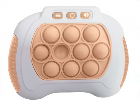 Jocuri si jucarii interactive - Joc electronic Pop It, alb-bej, 3 ani +