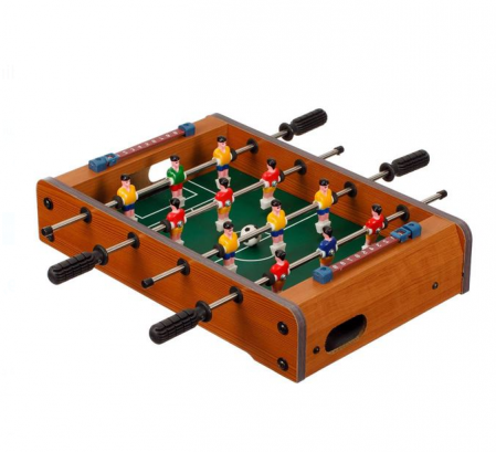 Jocuri si jucarii interactive - Joc fotbal de masa, din lemn