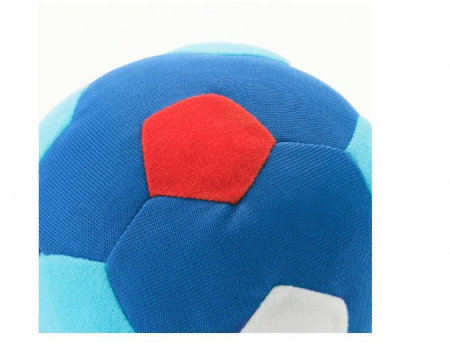 Jucarie de plus, minge de fotbal, albastra, 12 cm [1]