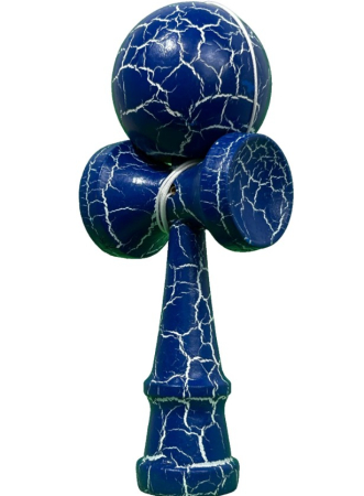 Kendama Crack din lemn 18 cm, bila 6 cm – model crapat, albastru [2]