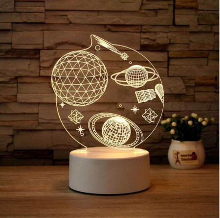 Toate produsele - Lampa de veghe cu planete 3D