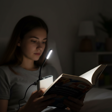 Lampa LED cu USB, cu lumina alba, 17x2cm [1]