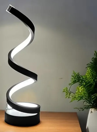 Lampa LED cu USB, model spirala, 3 moduri de iliminare, 12x37 cm [2]
