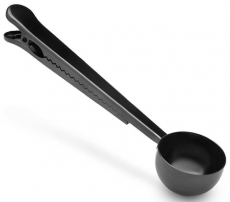 Lingura dozare cafea, cu clips pentru sigilare, 18x4 cm [1]