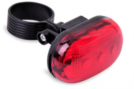 Accesorii biciclete - Lumina bicicleta, rosie, cu 3 led-uri