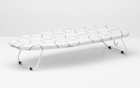 Masa de calcat mini, 73x32x13 cm, cadru metalic, husa din bumbac, catlig pentru depozitare [3]