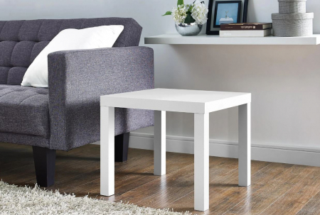 Mobilier mic - Masuta cafea, MDF alb, 35x35x35 cm