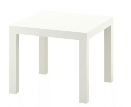 Masuta cafea, MDF alb, 35x35x35 cm [1]