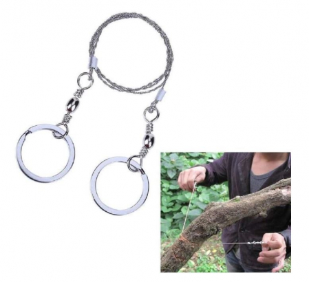 Gradina - Mini fierastrau manual, pentru camping, gradinarit si vanatoare, fir triplu din otel, lungime lama 60 cm