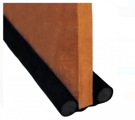 Opritoare usa - Opritor izolator dublu, negru, 78cm