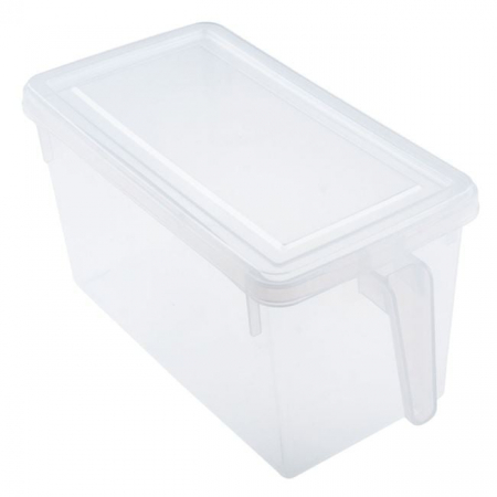 Bucatarie si servire - Organizator frigider cu capac si maner, 31.5x15.5x16cm