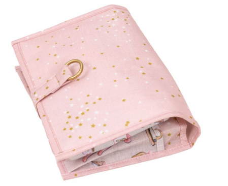Cutii depozitare - Organizator pentru scutece si accesorii, roz, 24x44 cm