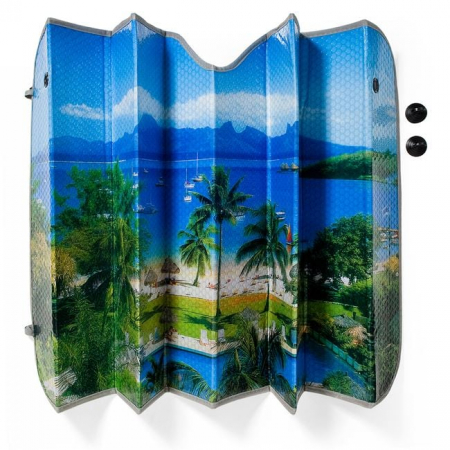Promotii - Parasolar auto, imprimeu exotic, 130x60cm