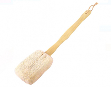 Bureti de baie - Perie de baie cu maner de lemn, 40 cm