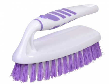 Curatenie - Perie de plastic alb mov, 16 cm