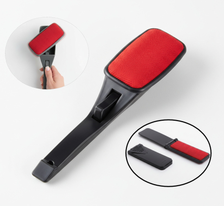 Toate produsele - Set 2 buc perii mare/mica, pentru indepartarea scamelor, peria mare rotativa, peria mica pliabila, pentru haine si textile