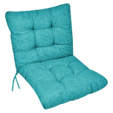 Paturi si perne - Perna petrol pentru scaun cu doua fete si sistem prindere, 50x100x12,5 cm